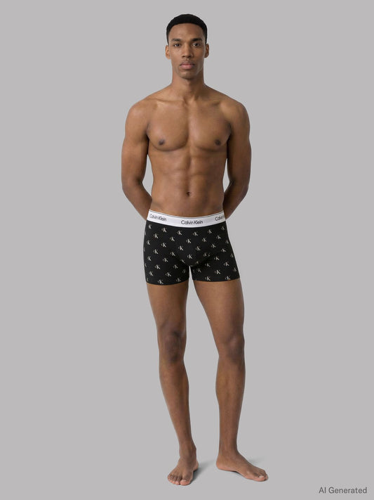 CALVIN KLEIN 3-Pack Icon Logo Relaxed Trunks M