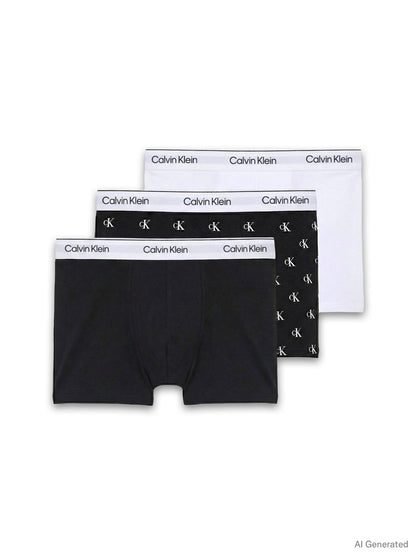 CALVIN KLEIN 3-Pack Icon Logo Relaxed Trunks