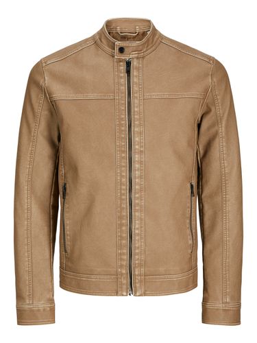 JACK & JONES JJEWARNER WASHED PU JACKET NOOS S