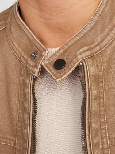 JACK & JONES JJEWARNER WASHED PU JACKET NOOS