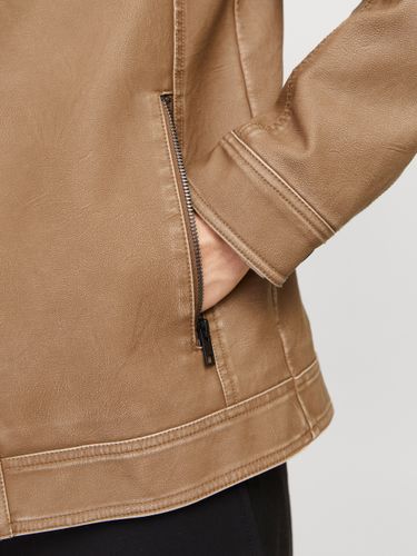 JACK & JONES JJEWARNER WASHED PU JACKET NOOS