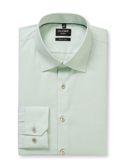 OLYMP Strukturiertes Hemd, Super Slim
