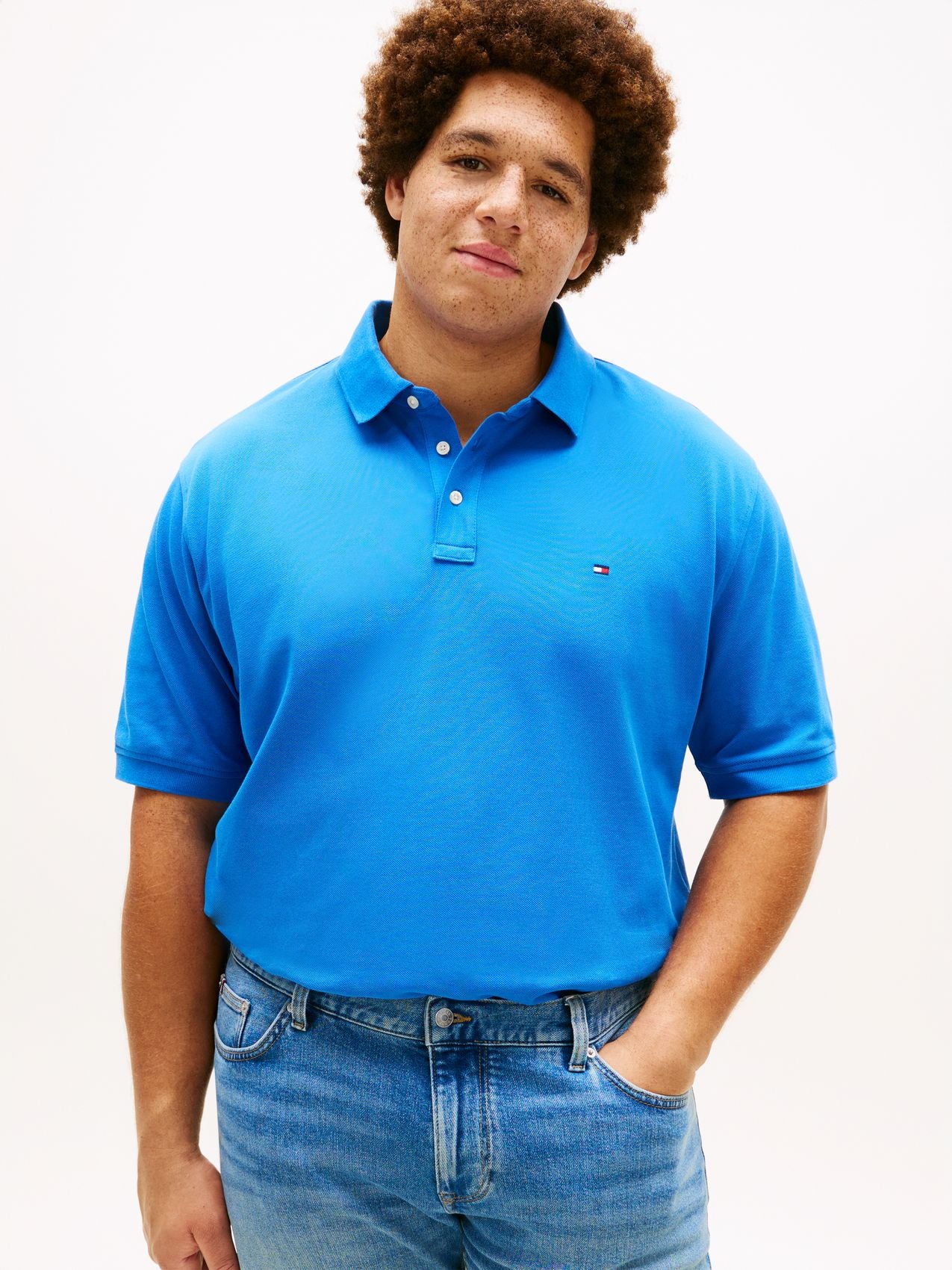 TOMMY HILFIGER Plus 1985 Regular Fit Pique Polo Shirt