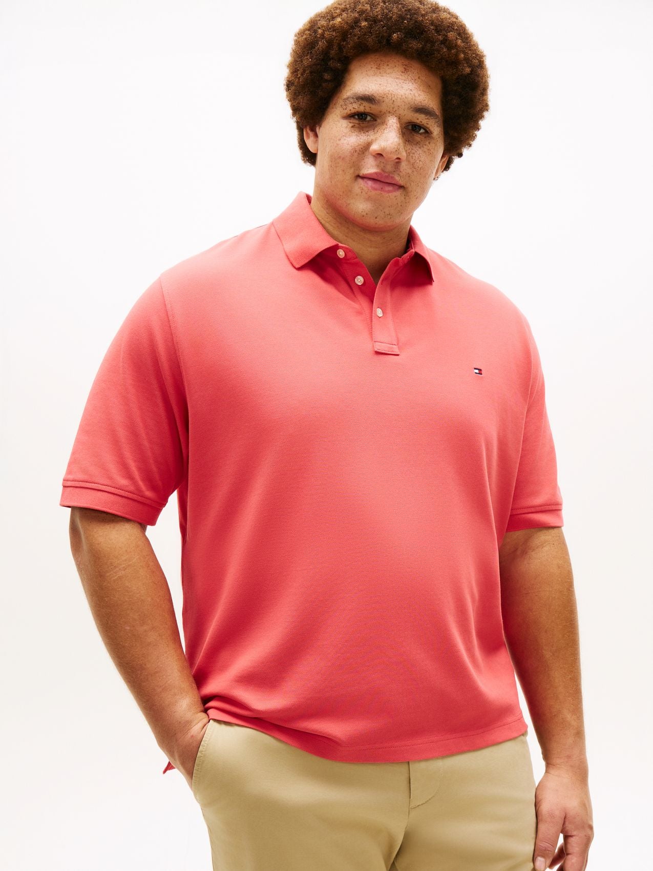 TOMMY HILFIGER Plus 1985 Regular Fit Pique Polo Shirt