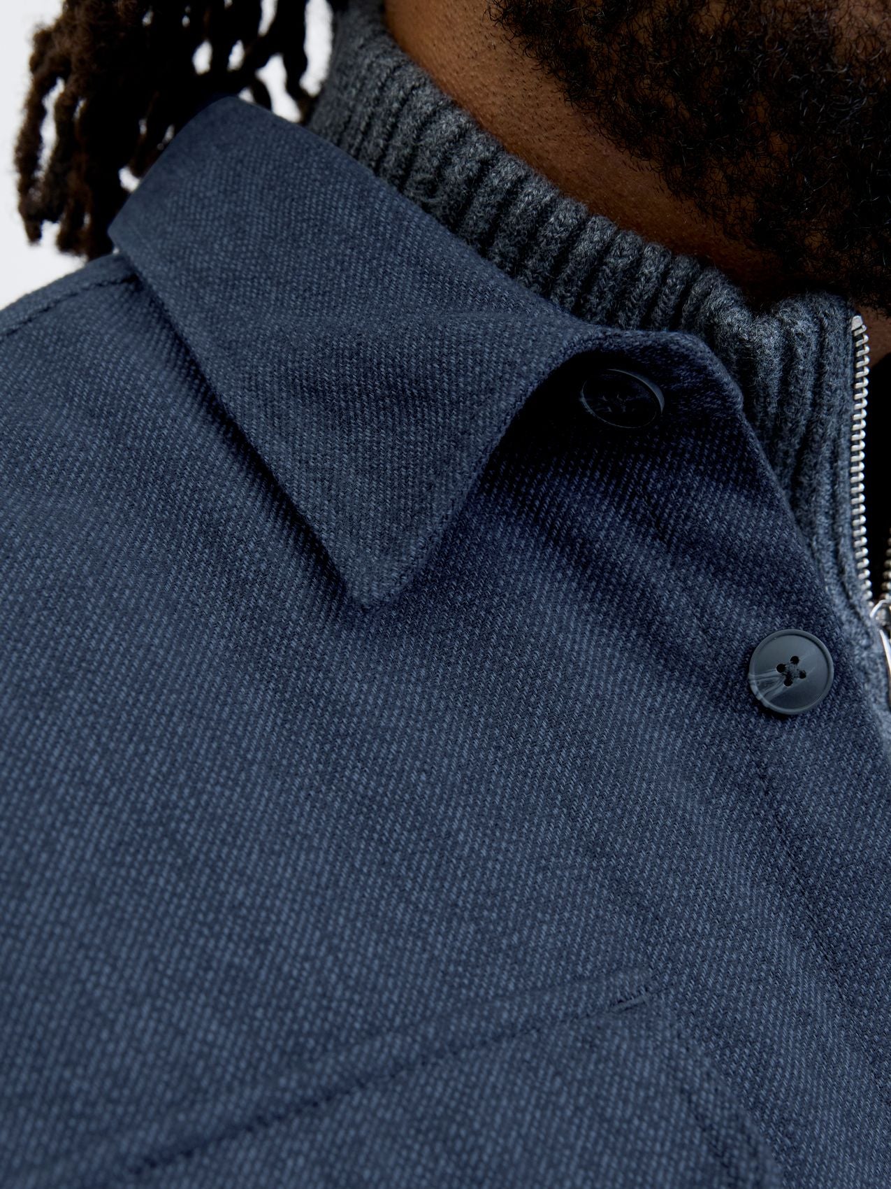 JACK & JONES JPRRAYLE MELANGE SOLID L/S OVERSHI PLS