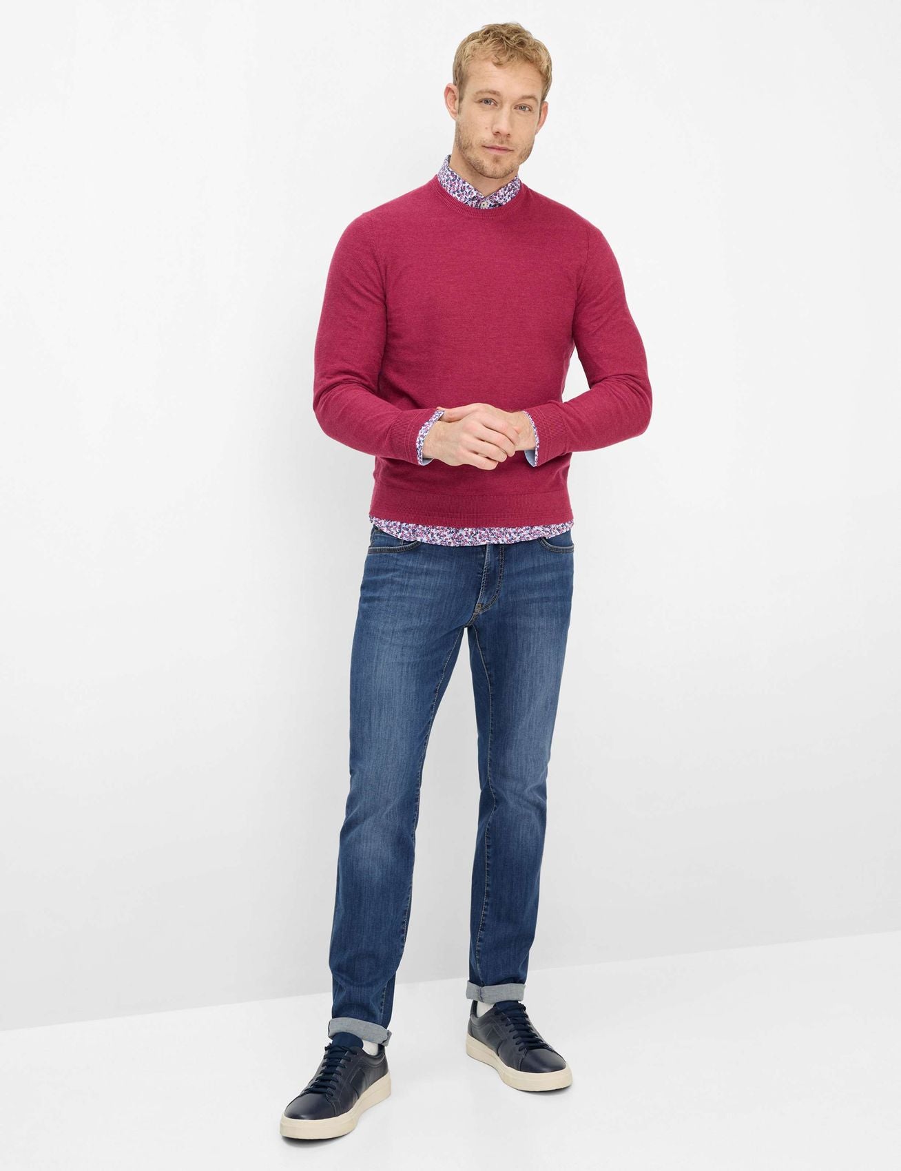 BRAX Strukturierter Strickpullover "Rick"