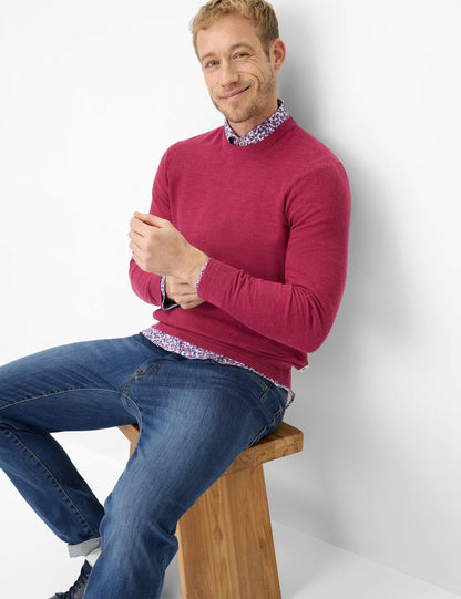 BRAX Strukturierter Strickpullover "Rick"