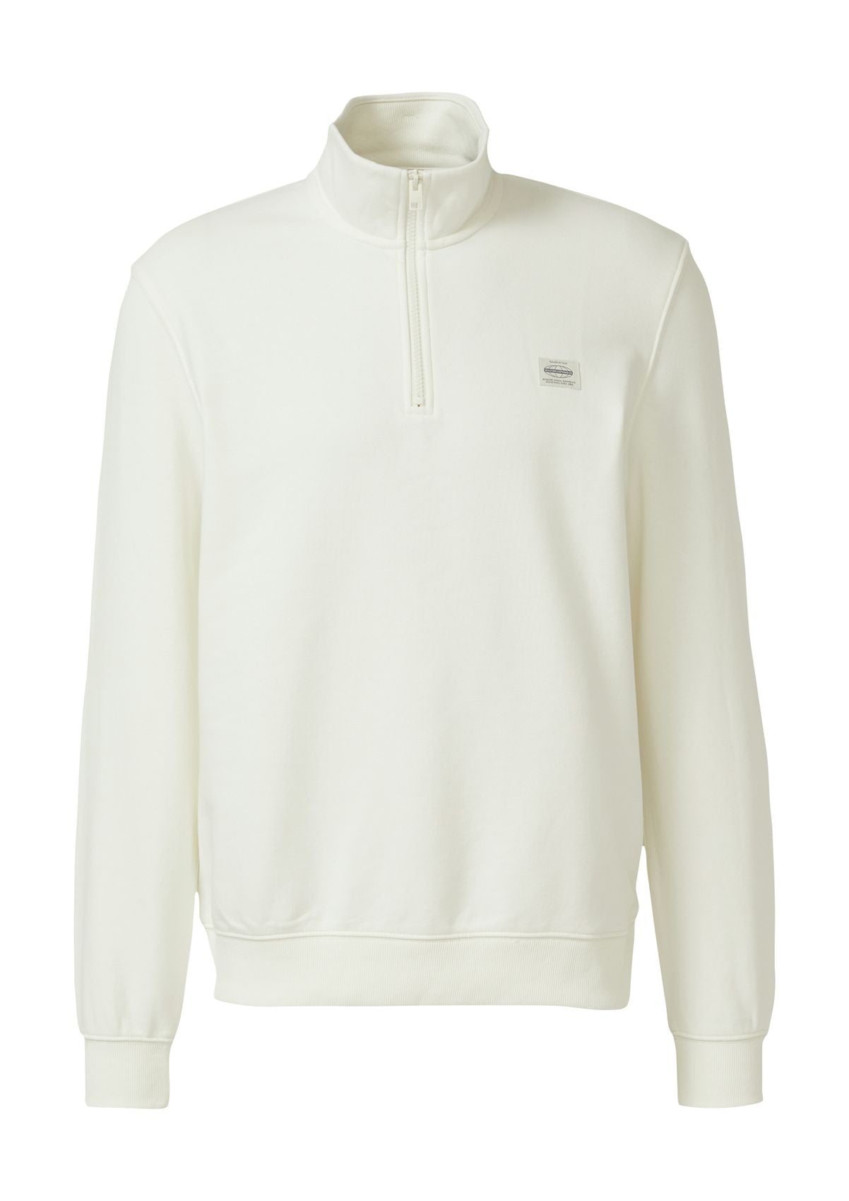 S.OLIVER Sweatshirt mit Troyer-Kragen L