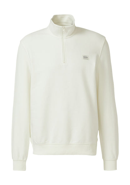 S.OLIVER Sweatshirt mit Troyer-Kragen L