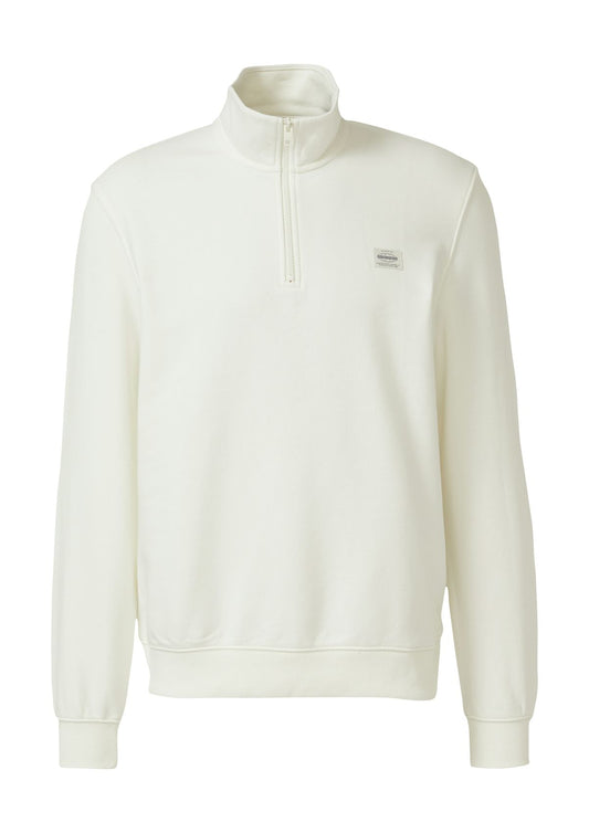 S.OLIVER Sweatshirt mit Troyer-Kragen L