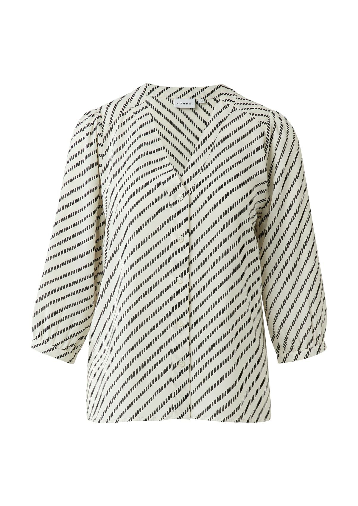 COMMA Gemusterte Chiffon-Bluse 36