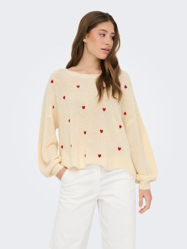 ONLY ONLHILDE LS EMB PULLOVER EX KNT