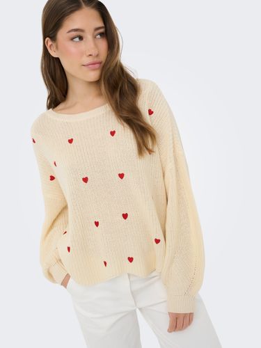 ONLY ONLHILDE LS EMB PULLOVER EX KNT