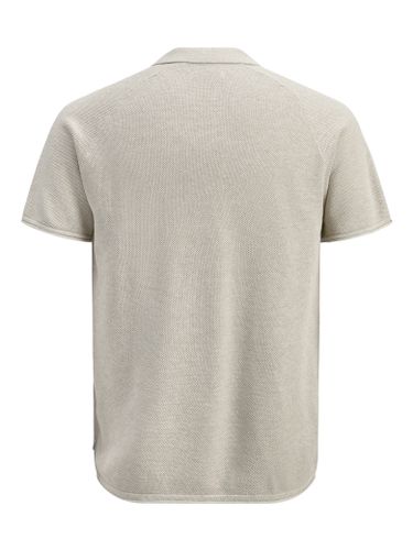 JACK & JONES JJHILL KNIT SPLIT NECK SS26 PLS