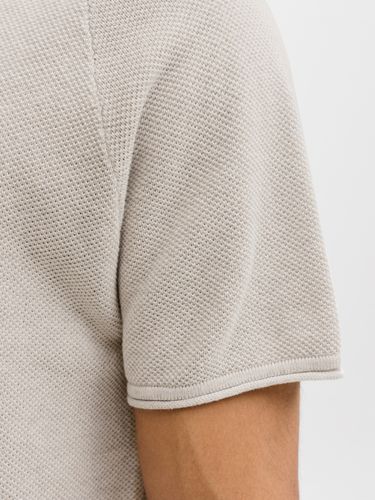 JACK & JONES JJHILL KNIT SPLIT NECK SS26 PLS