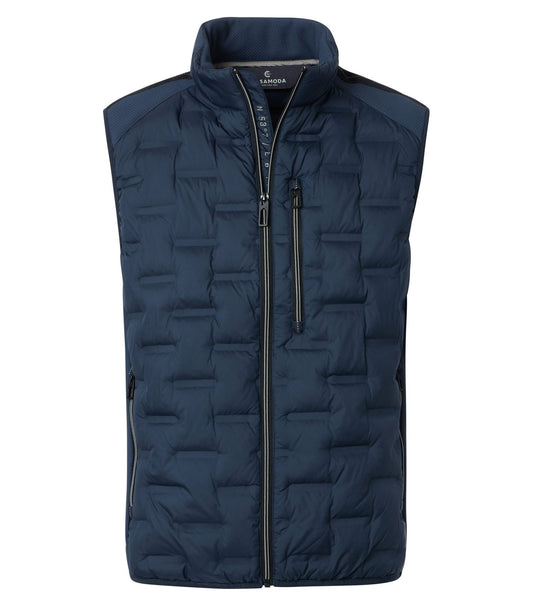 CASA MODA Leichte Weste mit Kachelsteppung 5XL