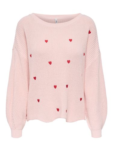 ONLY ONLHILDE LS EMB PULLOVER EX KNT XS