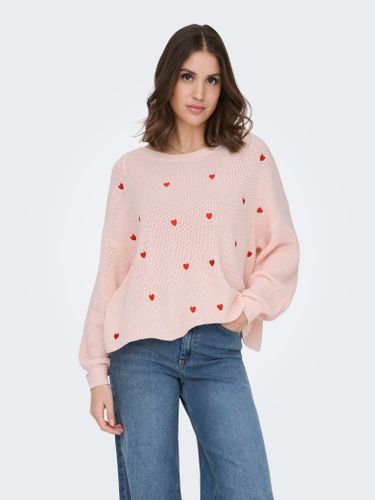 ONLY ONLHILDE LS EMB PULLOVER EX KNT