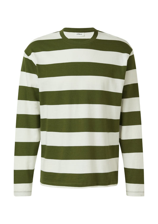 S.OLIVER Gestreiftes Langarmshirt L