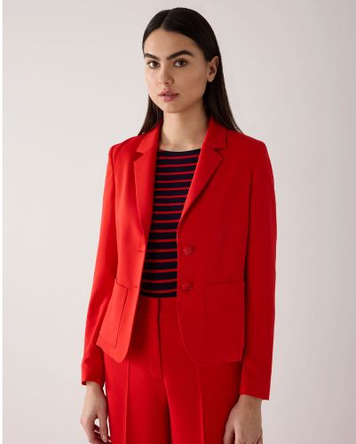 MORE & MORE Blazer mit gestreiftem Futter