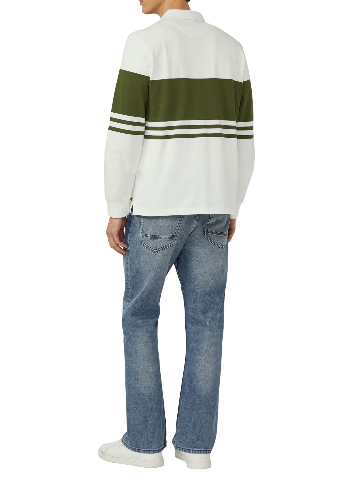 S.OLIVER Baumwoll-Sweatshirt mit Polokragen