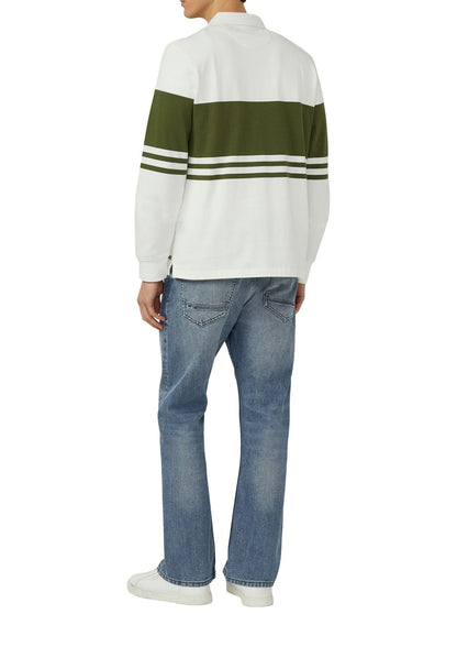S.OLIVER Baumwoll-Sweatshirt mit Polokragen