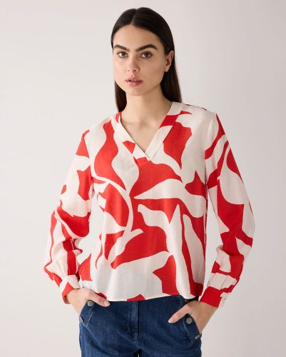MORE & MORE Bluse mit Grafikprint