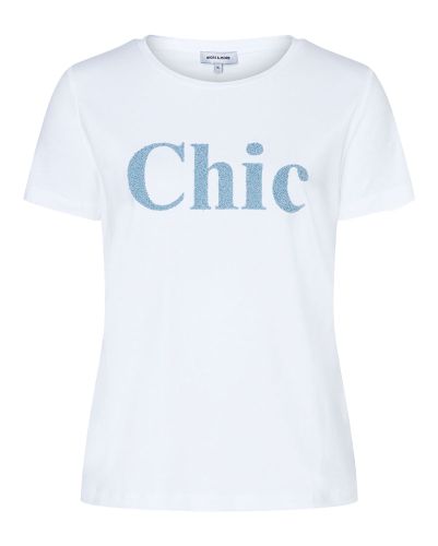 MORE & MORE T-Shirt mit Perlenschriftzug