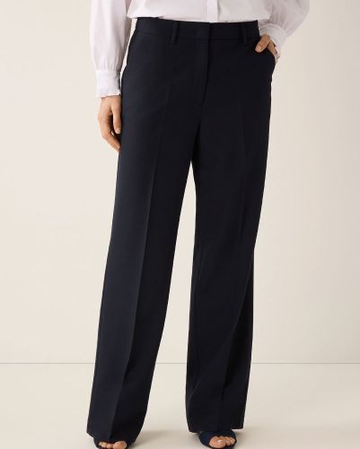 MORE & MORE weite Anzughose mit Struktur