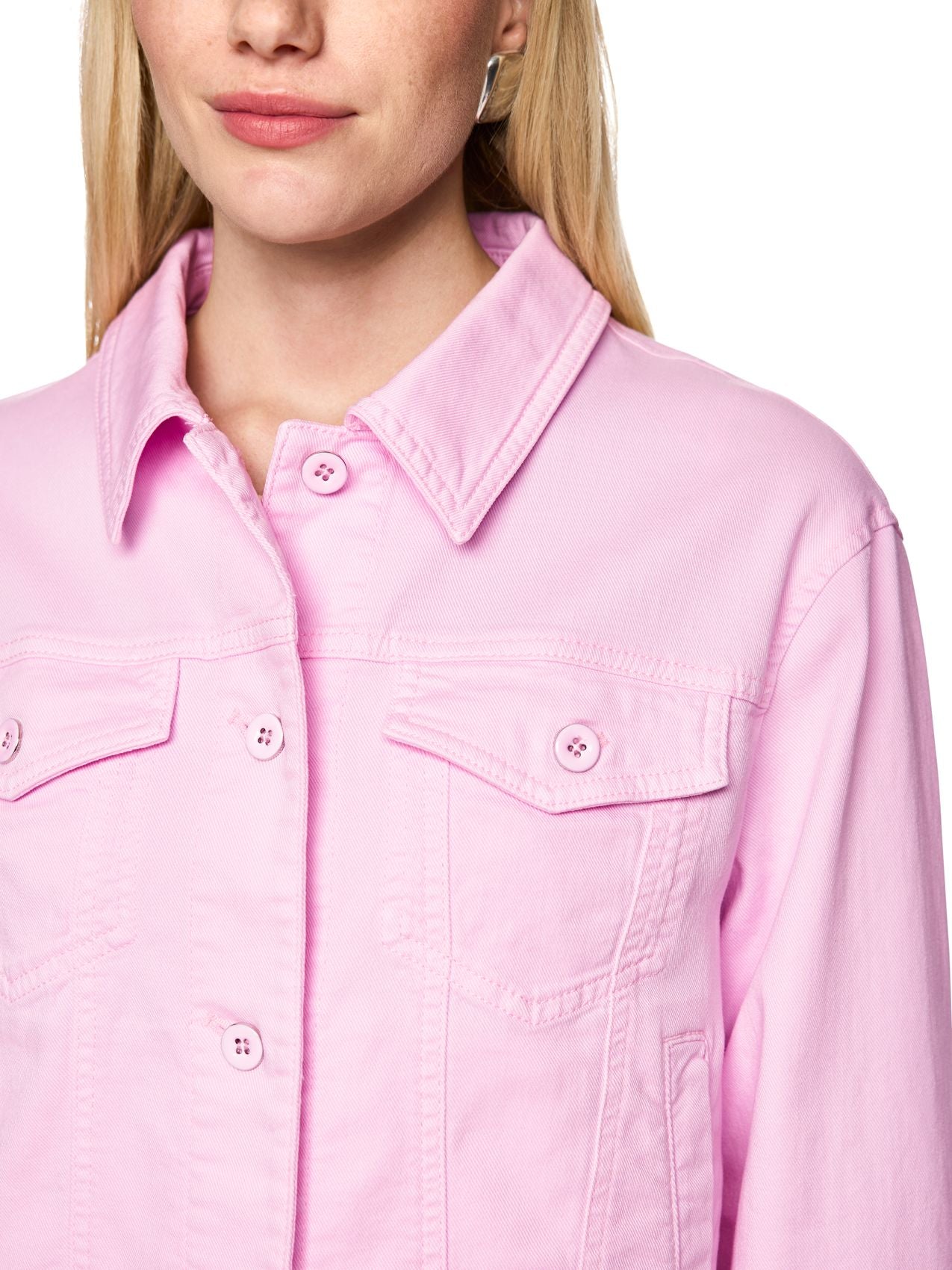 Kurze Jeansjacke aus Baumwollstretch
