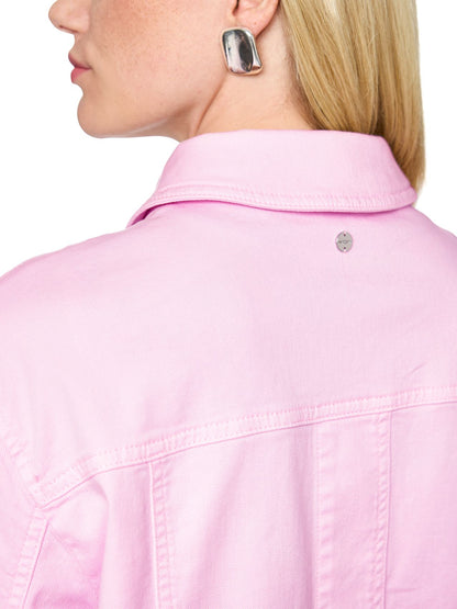 Kurze Jeansjacke aus Baumwollstretch