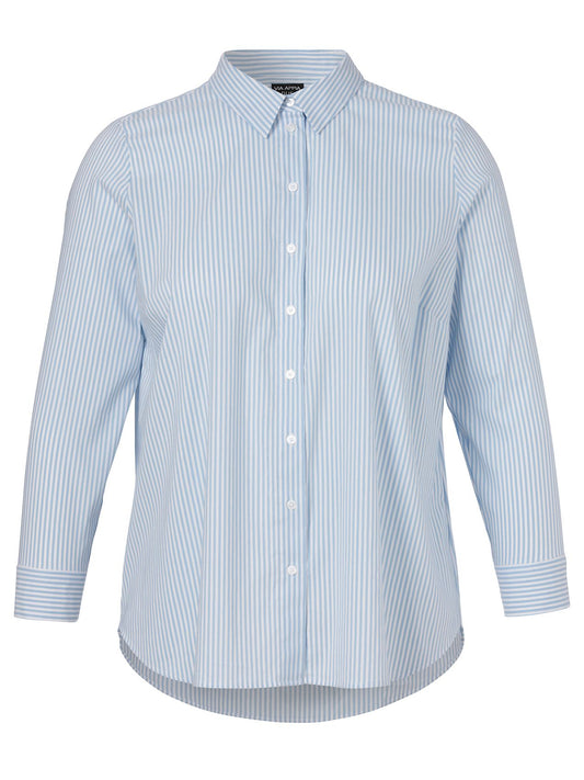 Bluse Hemdkragen 1/1 Arm  Streifen