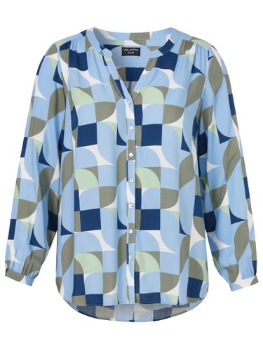 VIA APPIA Bluse V-Ausschnitt 1/1 Arm Druck 52