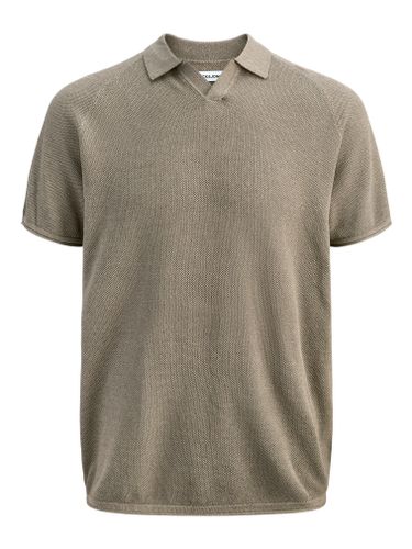 JACK & JONES JJHILL KNIT SPLIT NECK SS26 PLS EU5XL US3XL