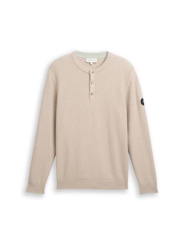 TOM TAILOR Strickpullover mit Knopfleiste XL