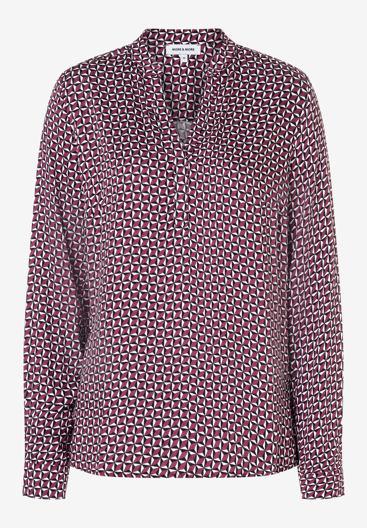 MORE & MORE Viskose-Printbluse 34