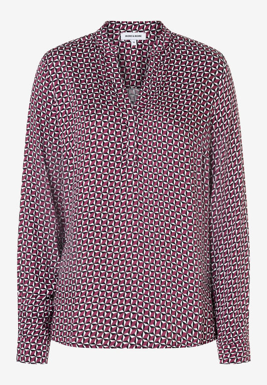 MORE & MORE Viskose-Printbluse 34