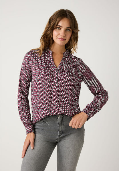 MORE & MORE Viskose-Printbluse