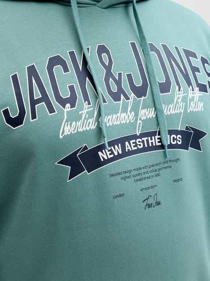 JACK & JONES JJELOGO SWEAT HOOD 2 COL 25/26 NOOS PLS