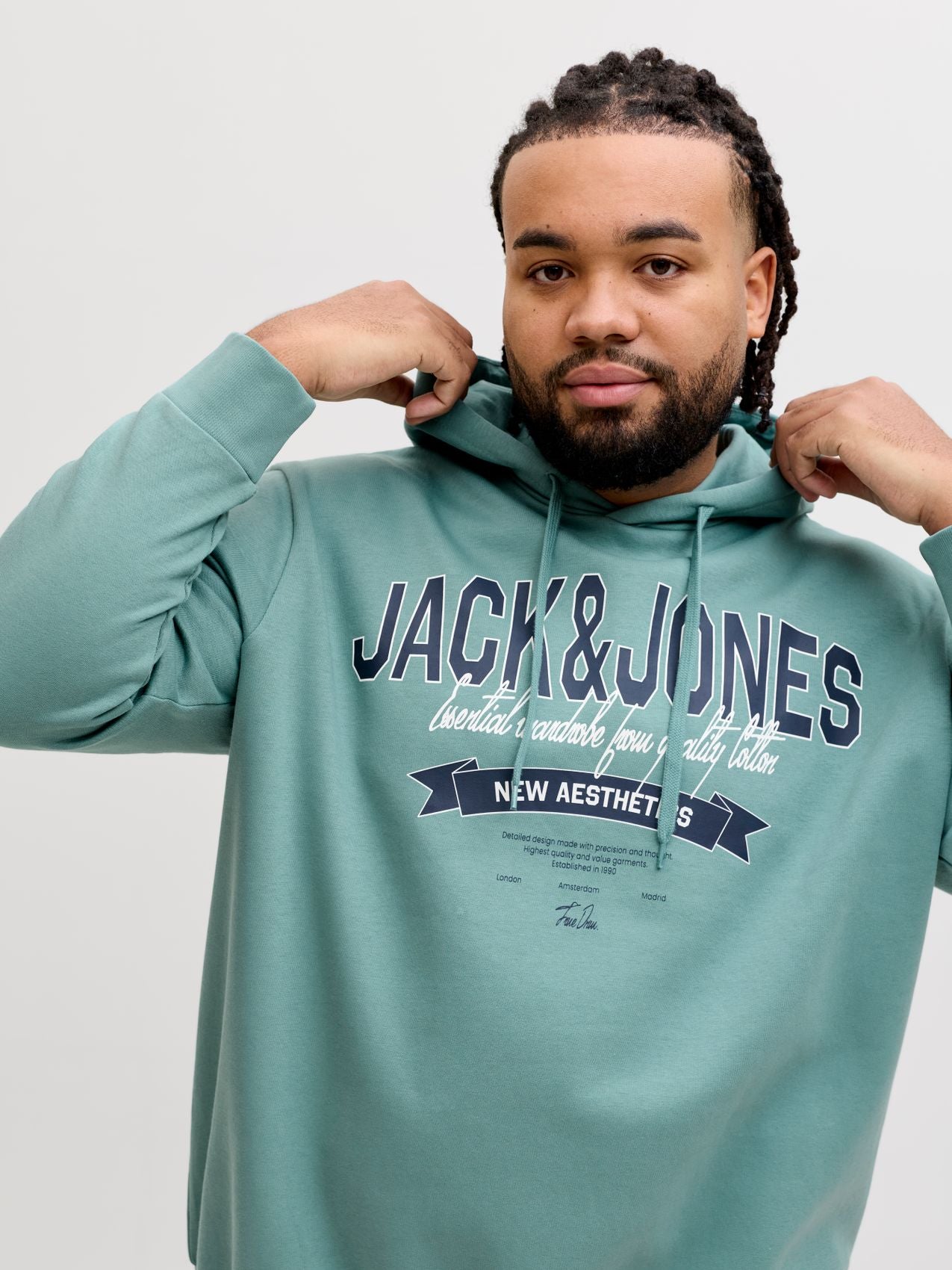 JACK & JONES JJELOGO SWEAT HOOD 2 COL 25/26 NOOS PLS