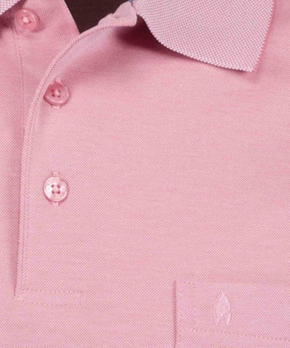 RAGMAN Softknit-Polo mit Brusttasche, kurzarm