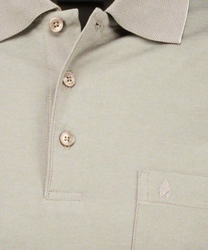 RAGMAN Softknit-Polo mit Brusttasche, kurzarm