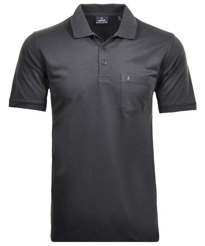 RAGMAN Softknit-Polo mit Brusttasche, kurzarm