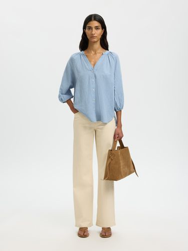 BESTSELLER SLFCLEO-ALBERTA LINEN BLEND SHIRT NOOS