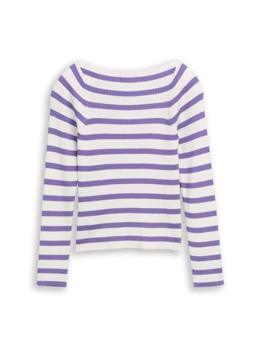 TOM TAILOR Cropped Strickpullover mit Streifenmuster