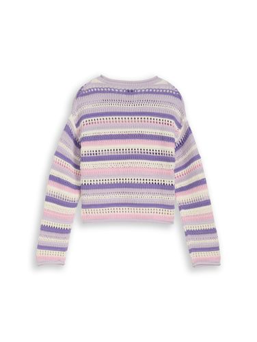 TOM TAILOR Cropped Strickpullover mit Streifenmuster
