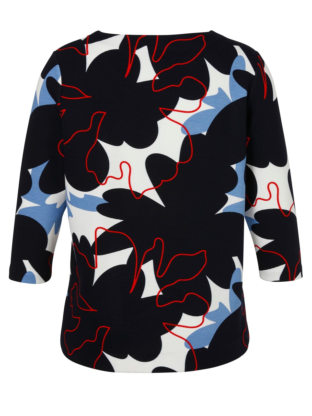 Sweatshirt Rundhals 3/4 Arm Druck