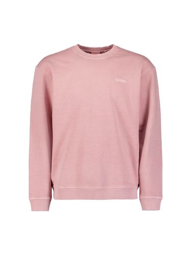 NO EXCESS Sweater Crewneck French Terry Garment Dyed