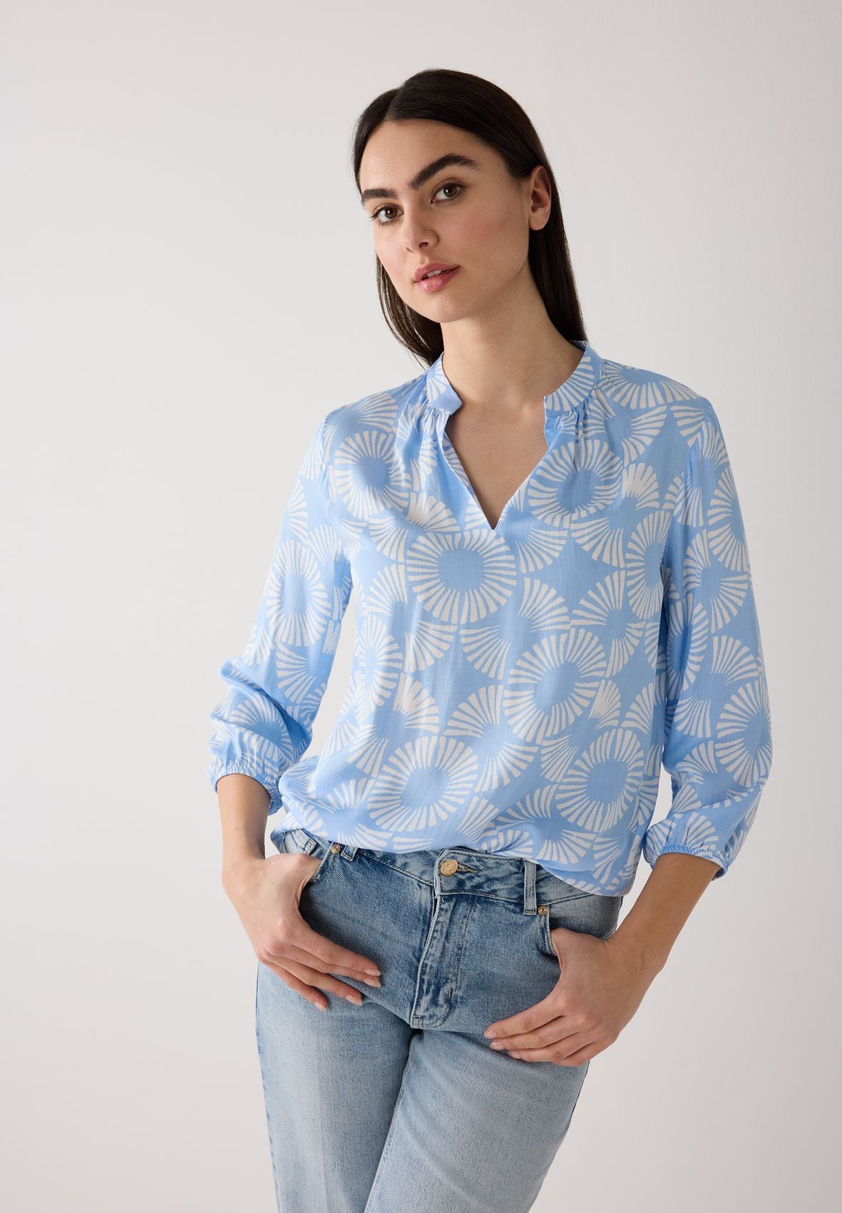MORE & MORE Viskosebluse mit Print