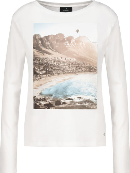 Langarmshirt mit Landschaftsprint